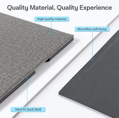 Hülle für Remarkable 2 10,3 Zoll - Leichtes PU-Leder Cover - Stifthalter - Grau