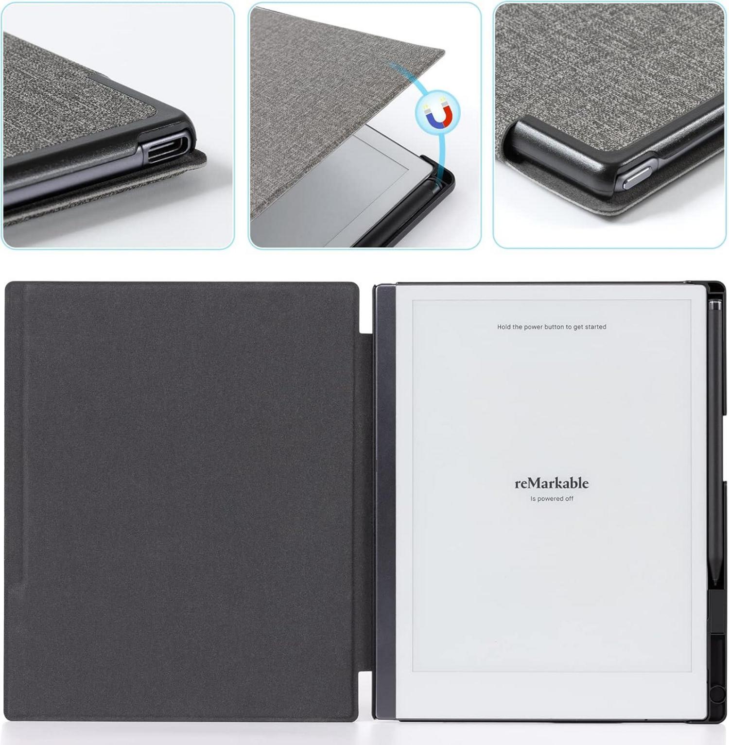 Hülle für Remarkable 2 Paper Tablet 10,3 Zoll - Leichtes PU-Leder