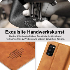 Handyhülle Samsung Galaxy A41 Leder Klappbar Wallet mit