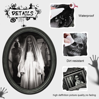Halloween Gothic Deko Gruselige Horror Bilderrahmen Set