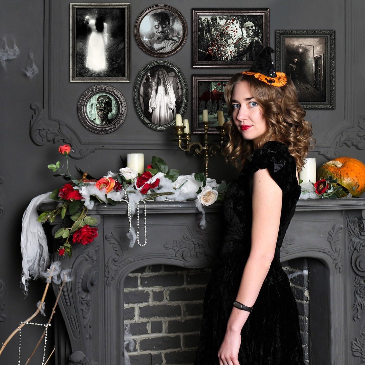 Halloween Gothic Deko Gruselige Fotos Gespenstischer Horror Bilderrahmen 15