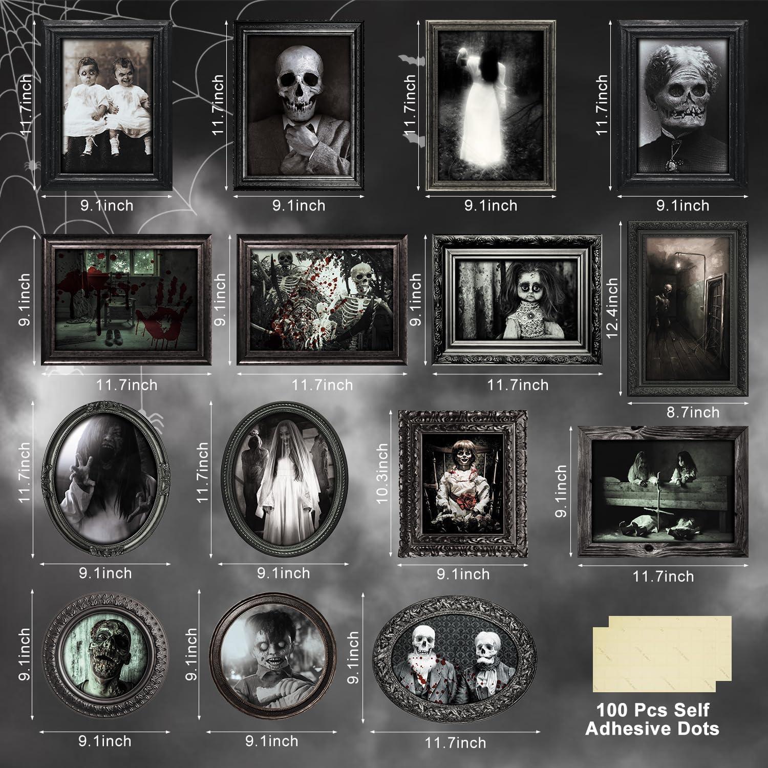 Halloween Gothic Deko Gruselige Horror Bilderrahmen, wasserdicht, 15