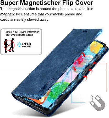 Handyhülle Samsung Galaxy A41 Leder Klappbar Wallet Schutzhülle