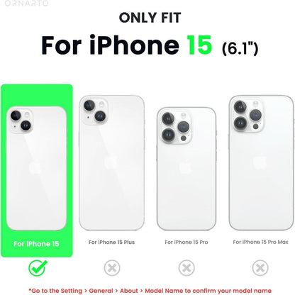 iPhone 15 Hülle Silikon 6,1 Zoll Ultra Dünn Kratzfest