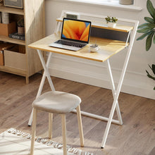 Kleiner klappbarer Schreibtisch mit Regal, 60 cm