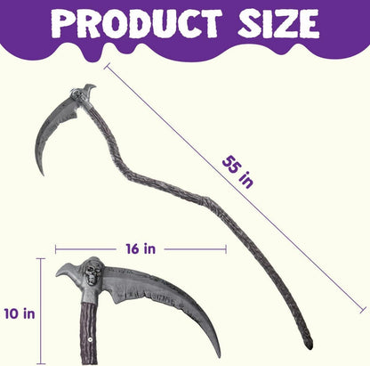 Halloween Sense Reaper Scythe 140cm Kostüm Accessoires Grusel Party