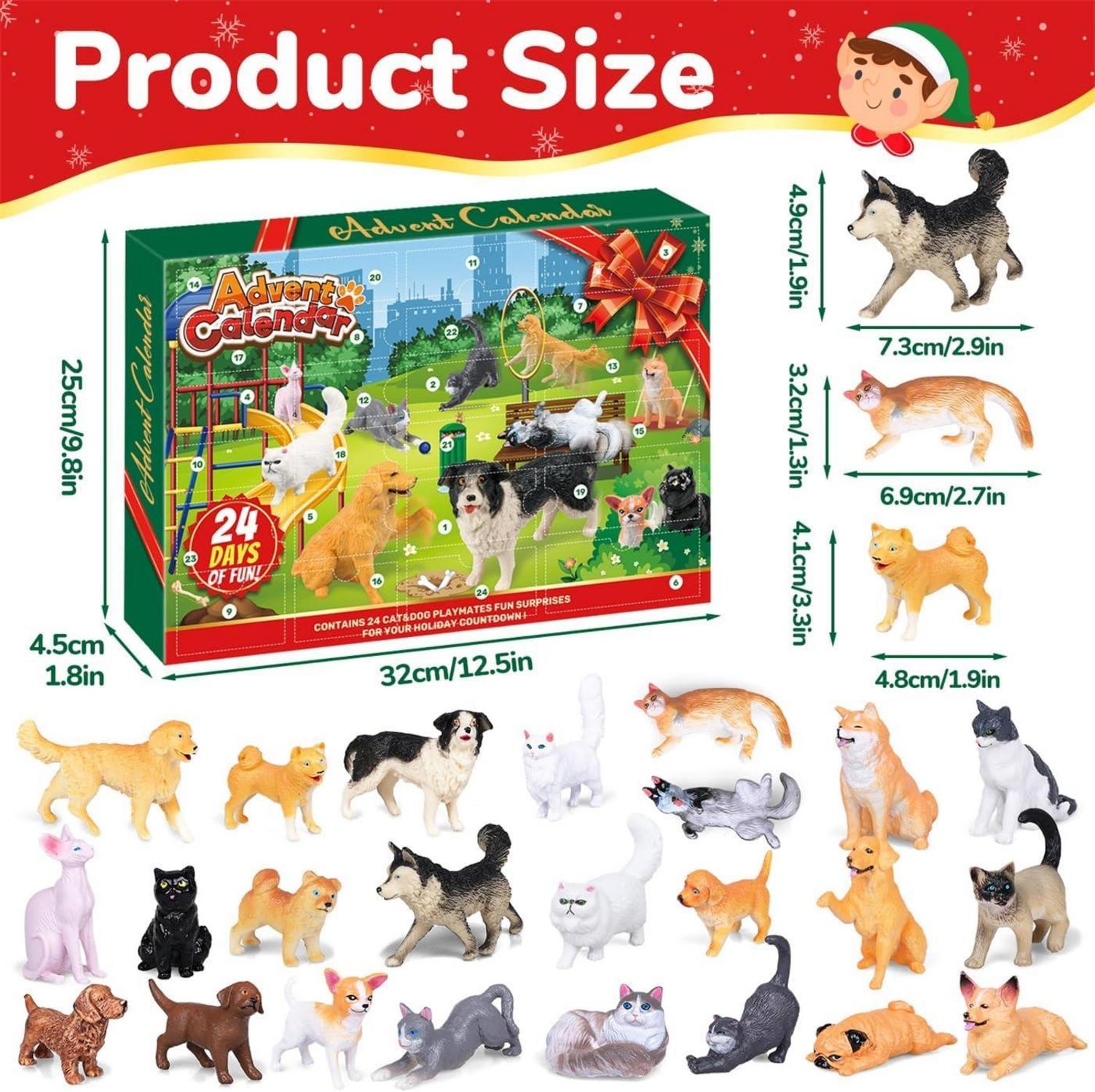 Adventskalender 2024 Bauerhof Tiere Hunde Farm 2-10 Jahre