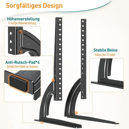 Universal TV Ständer für 27-55 Zoll LCD LED Fernseher bis zu