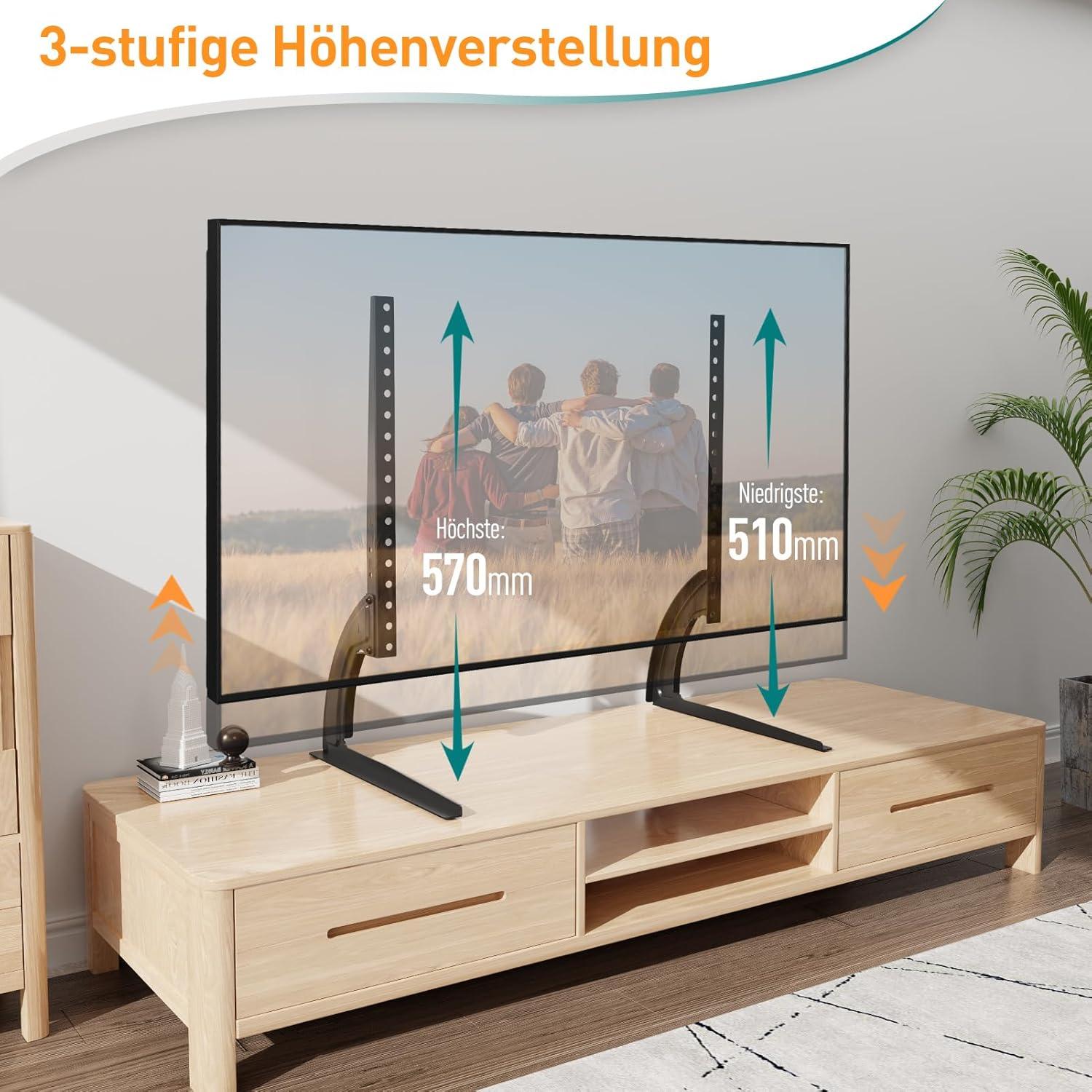 Universal TV Ständer 27-55 Zoll LCD LED Fernseher bis 40KG VESA