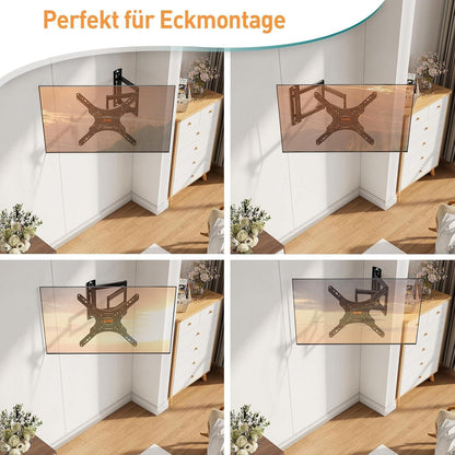 TV Wandhalterung für 26-60 Zoll Fernseher, Eckhalterung mit