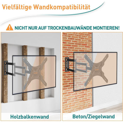 TV Wandhalterung für 26-60 Zoll Fernseher, Eckhalterung mit