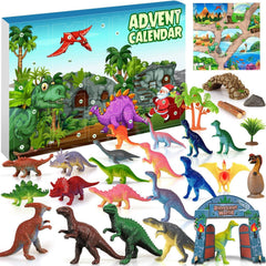 Adventskalender Dinosaurier 2024 mit 24 Figuren für Kinder