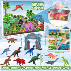 Adventskalender Dinosaurier 2024 mit 24 Figuren für Kinder