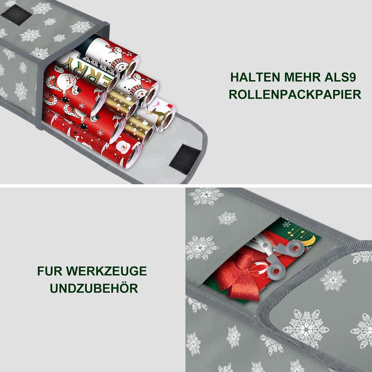 2x Aufbewahrungstasche Geschenkpapier 600D Oxford Wasserdicht