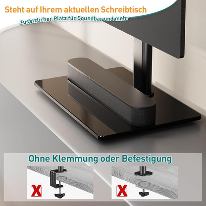 Vertikaler Dual Monitor Ständer, stapelbar bis 32