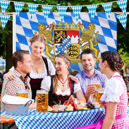 Bayern Flagge 150x90 cm – Oktoberfest Deko mit Ösen