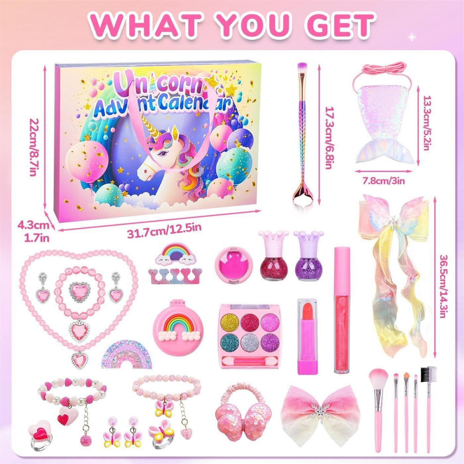 Adventskalender Mädchen 2024 Kosmetik Schmuck