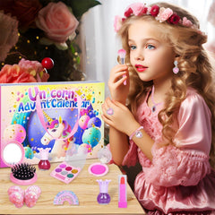 Adventskalender Kosmetik Mädchen 2024 Weihnachtskalender 24 Schmuck Schminke Beautykalender Ab 3-12 Jahre