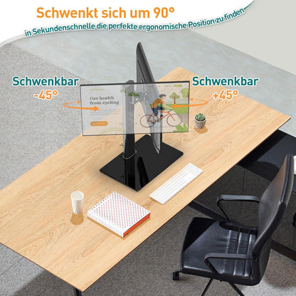 Monitorständer für 13-32 Zoll Bildschirme bis 10 kg, 360° Drehbar