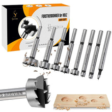 Forstnerbohrer Set 6-35mm, 8TLG Holzbohrer Professional mit Rundschaft