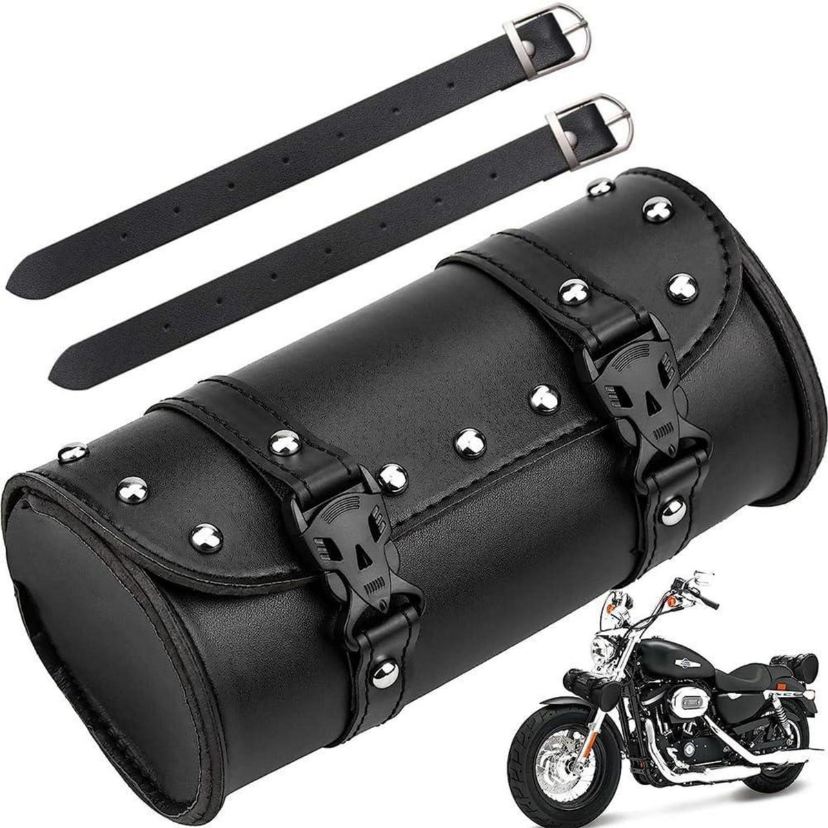 Motorrad Satteltasche Wasserdicht Universal in Lederoptik
