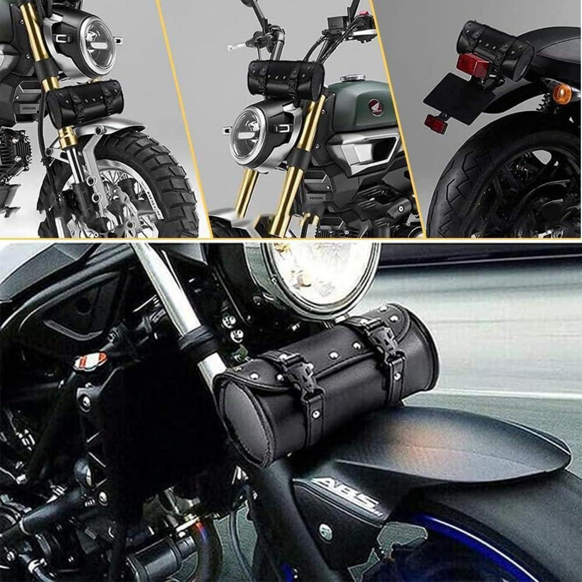 Motorrad Satteltasche Wasserdicht Universal in Lederoptik