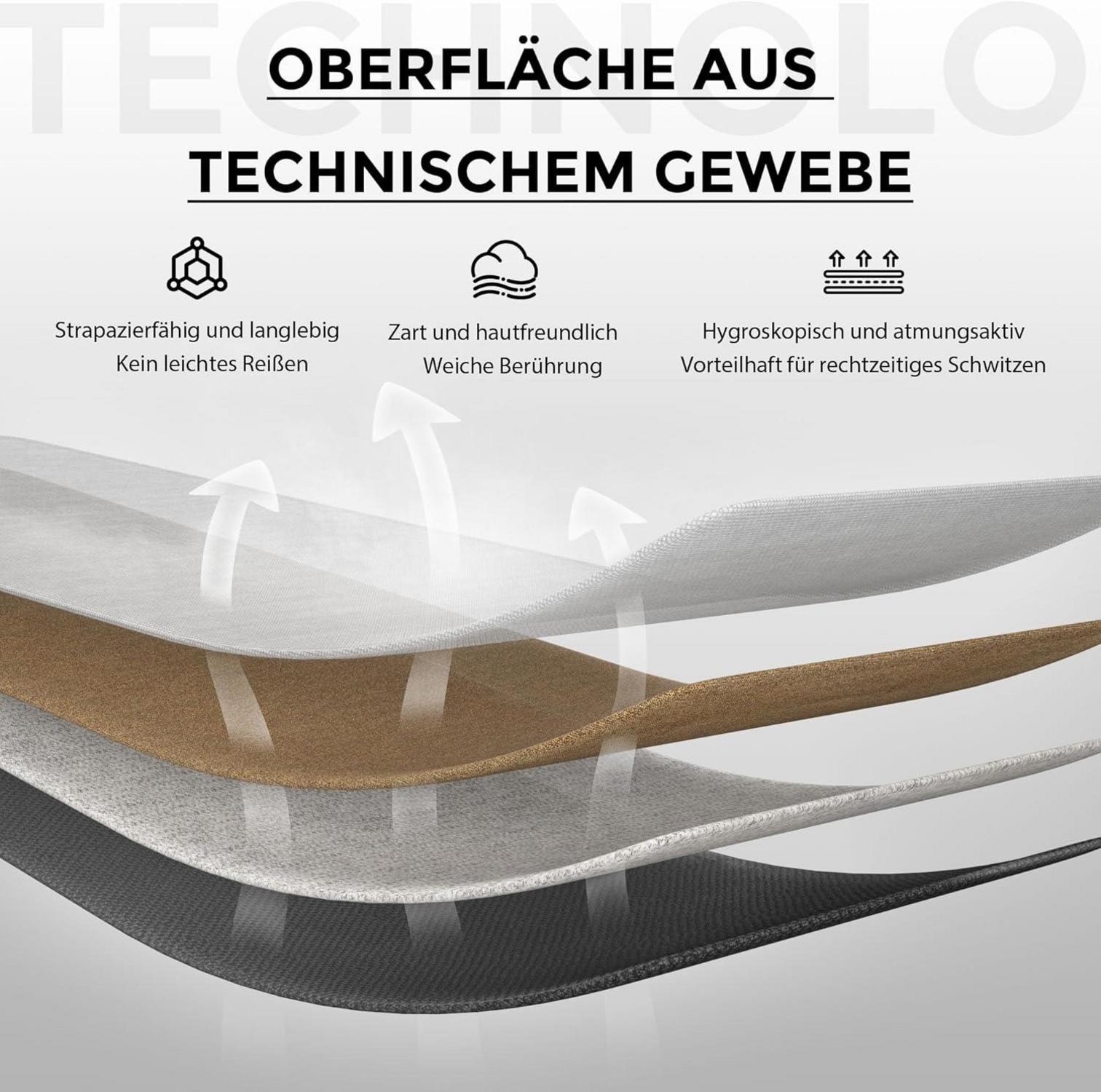 Ergonomischer Gaming Stuhl mit Massagefunktion und 4D-Armlehnen XXL Grau