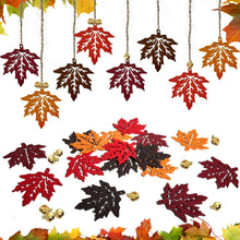 16er Set Ahornblatt Holz Anhänger Hängende Deko Autumn Decor