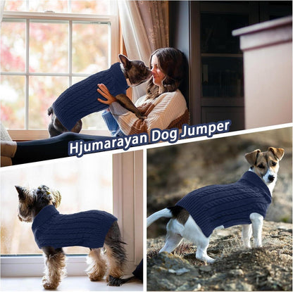 Hundepullover Weich Warm Stricken Revers Pullover Mittelgroße Hunde
