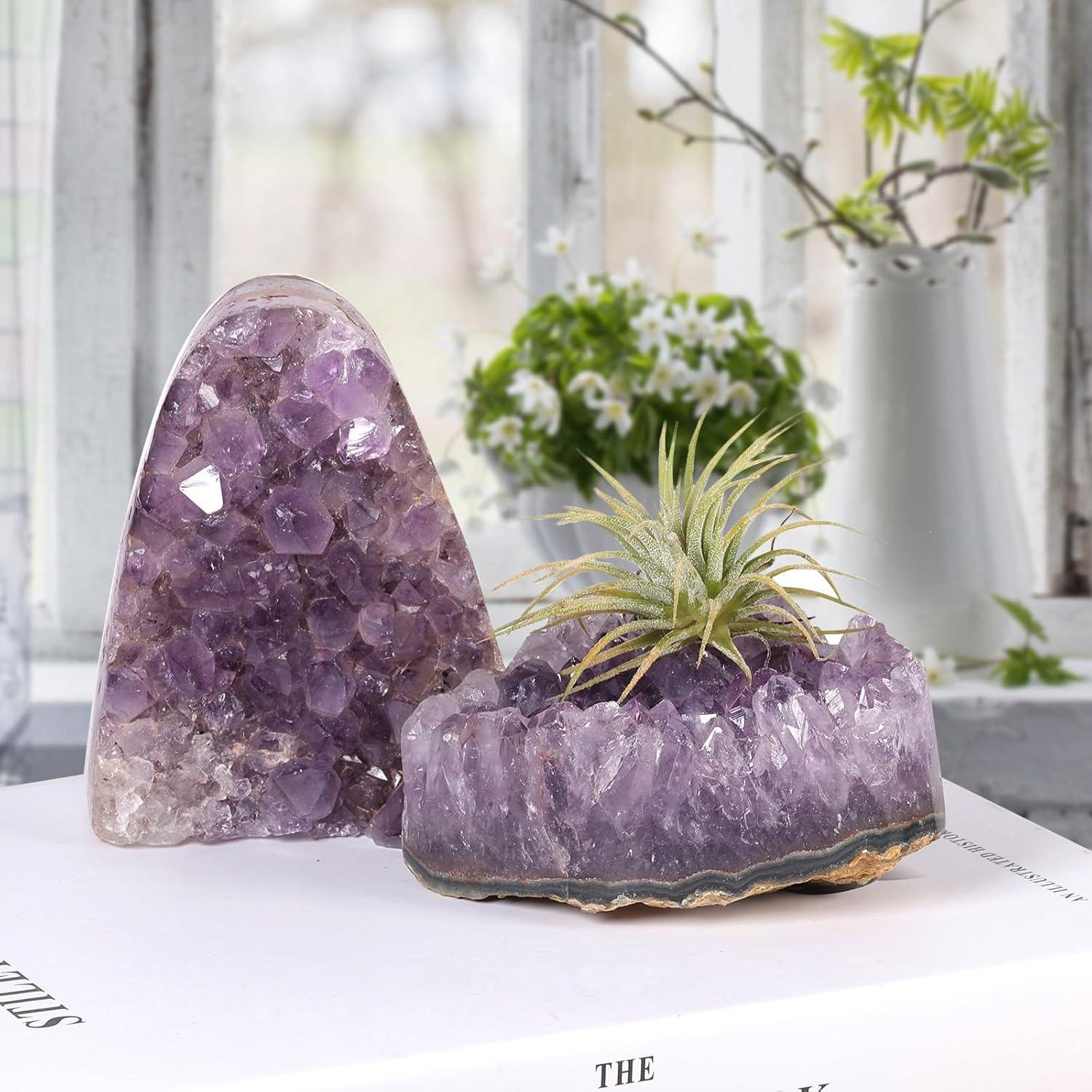 Natürlicher Amethyst Kristall Druse für Dekoration