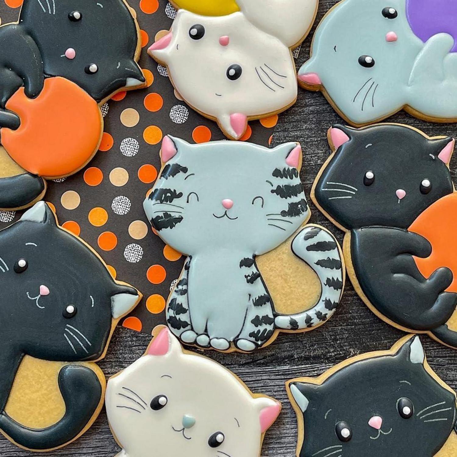 Katze Ausstecher Set 8-teilig Edelstahl Plätzchenausstecher DIY Tiere