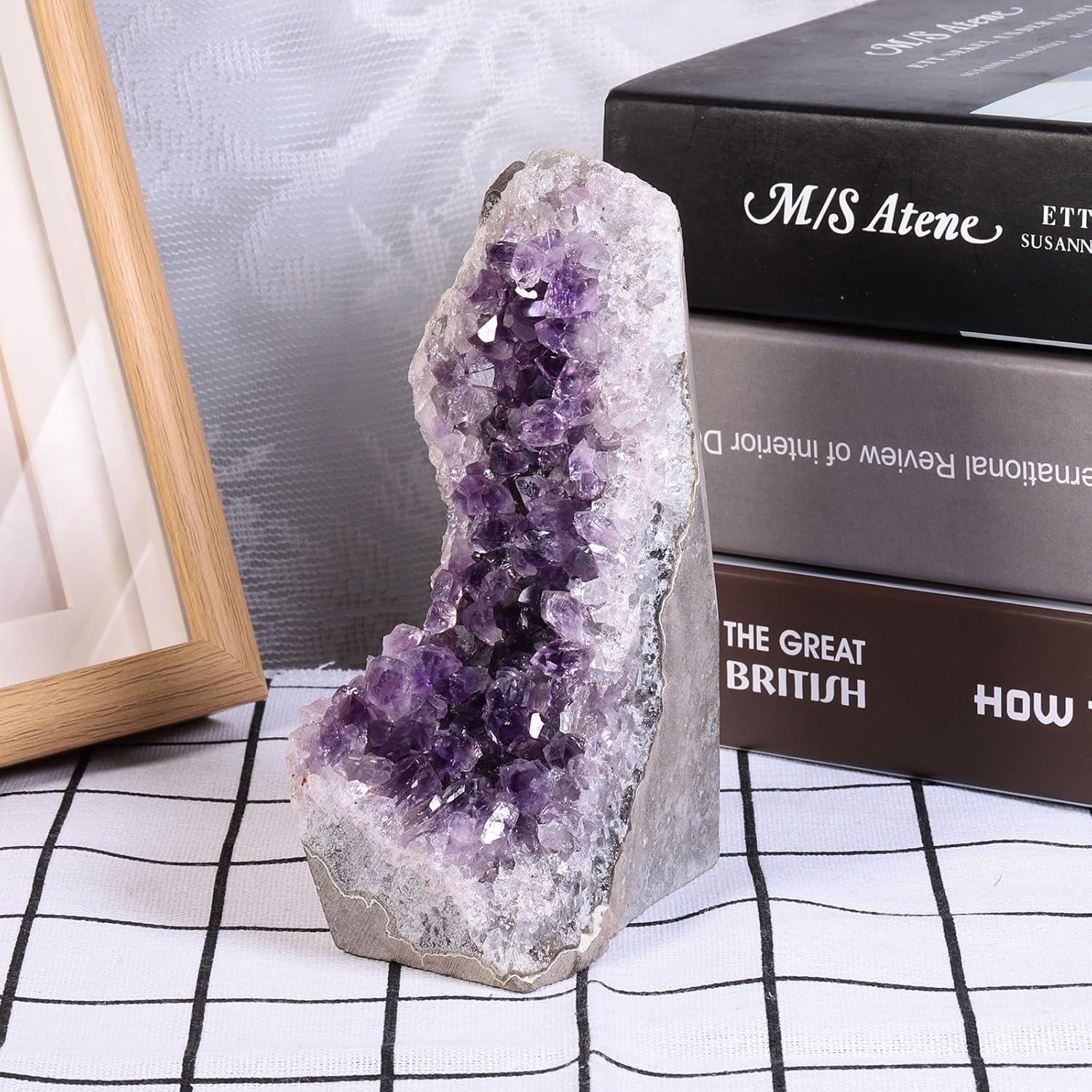 Natürliche Amethyst Druse Kristall Dekoration Steine 500g-600g