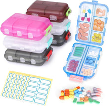 Medikamentenbox 7 Tage Tablettenbox mit 10 Fächern Morgen Mittag Abend