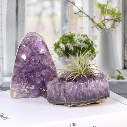 Amethyst Druse Groß Kristall Rohstein Dekoration Cluster 300g-400g