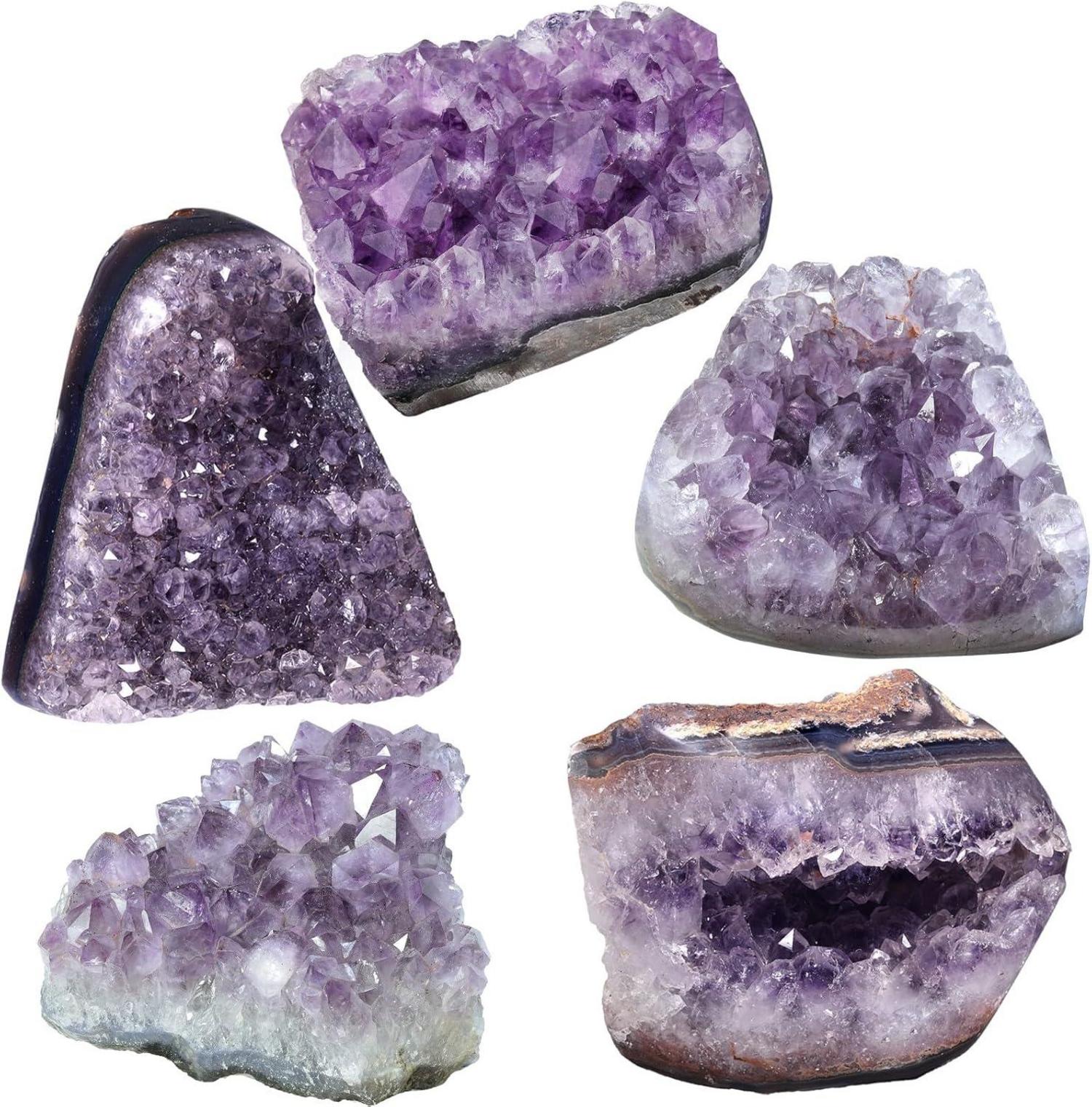 Natürlicher Amethyst Druse Kristall Cluster Dekoration 400g