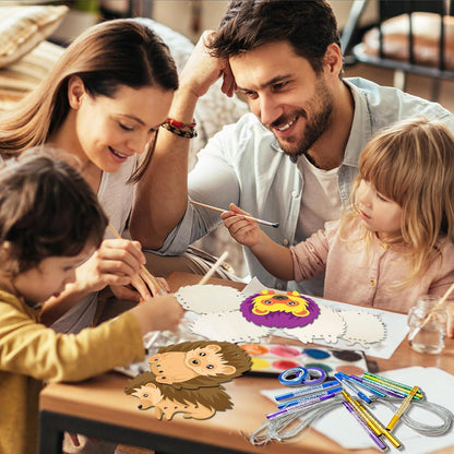 BARVERE 5tlg Windspiel Bastelset Kinder Igel Holz Herbst Mädchen Jungen