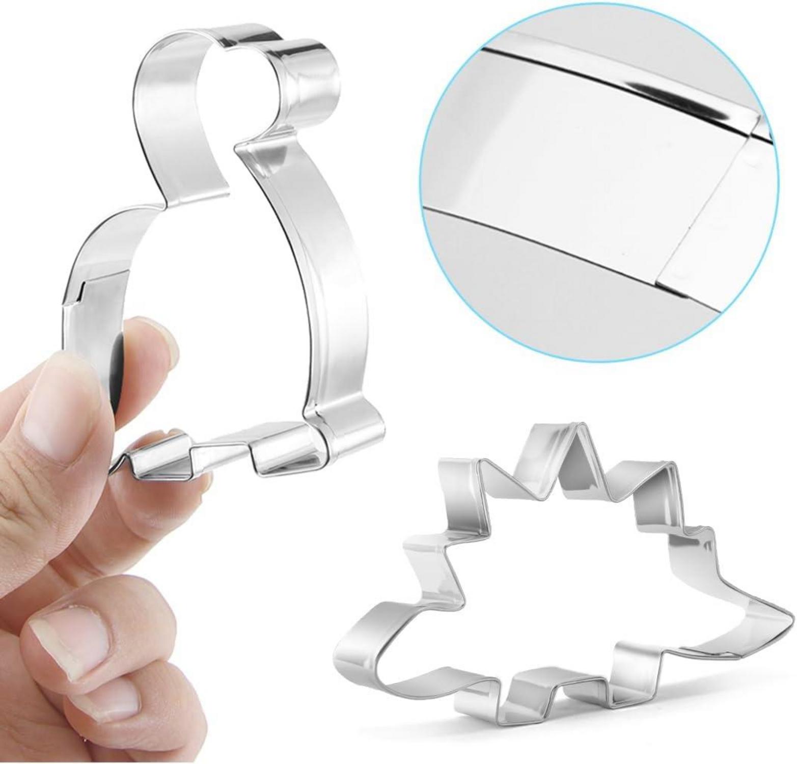 Dinosaurier Ausstecher Set Edelstahl 9-teilig DIY Plätzchen Fondant