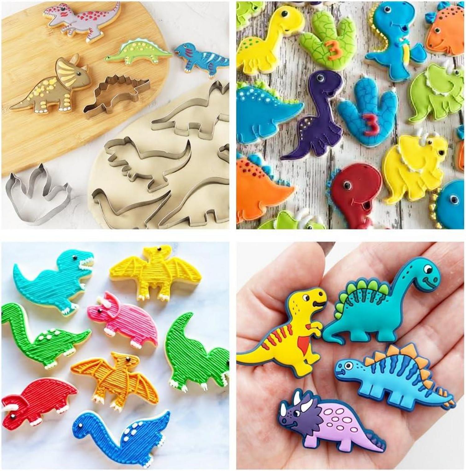 Dinosaurier Keksausstecher Set 9-teilig Edelstahl Kinder Geburtstag