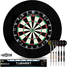 Dartscheibe Kork Steeldart Set mit 6 Dartpfeilen