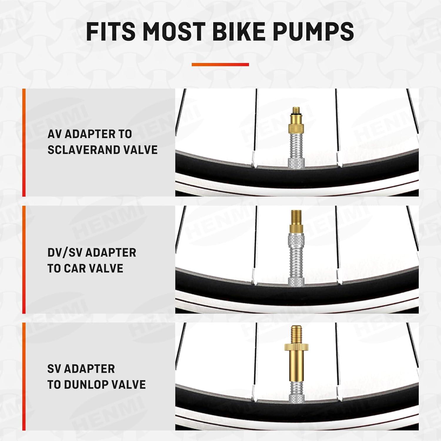 Fahrradventil Adapter Set Französisches Ventil Autoventil Adapter
