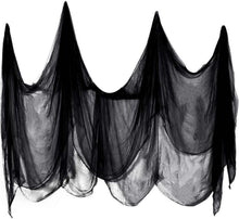 Halloween Schwarze Gaze 215 x 800 cm Gruselige Deko