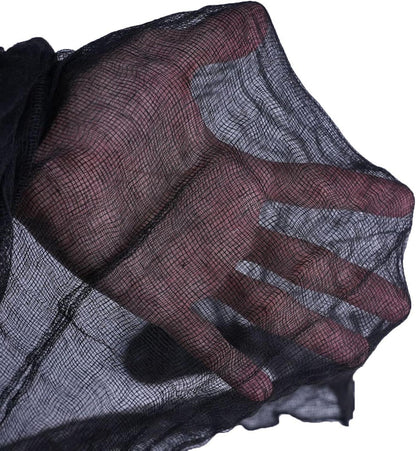 215x800 cm Halloween Schwarze Gaze Deko Stoff Gruselige Halloween Dekoration