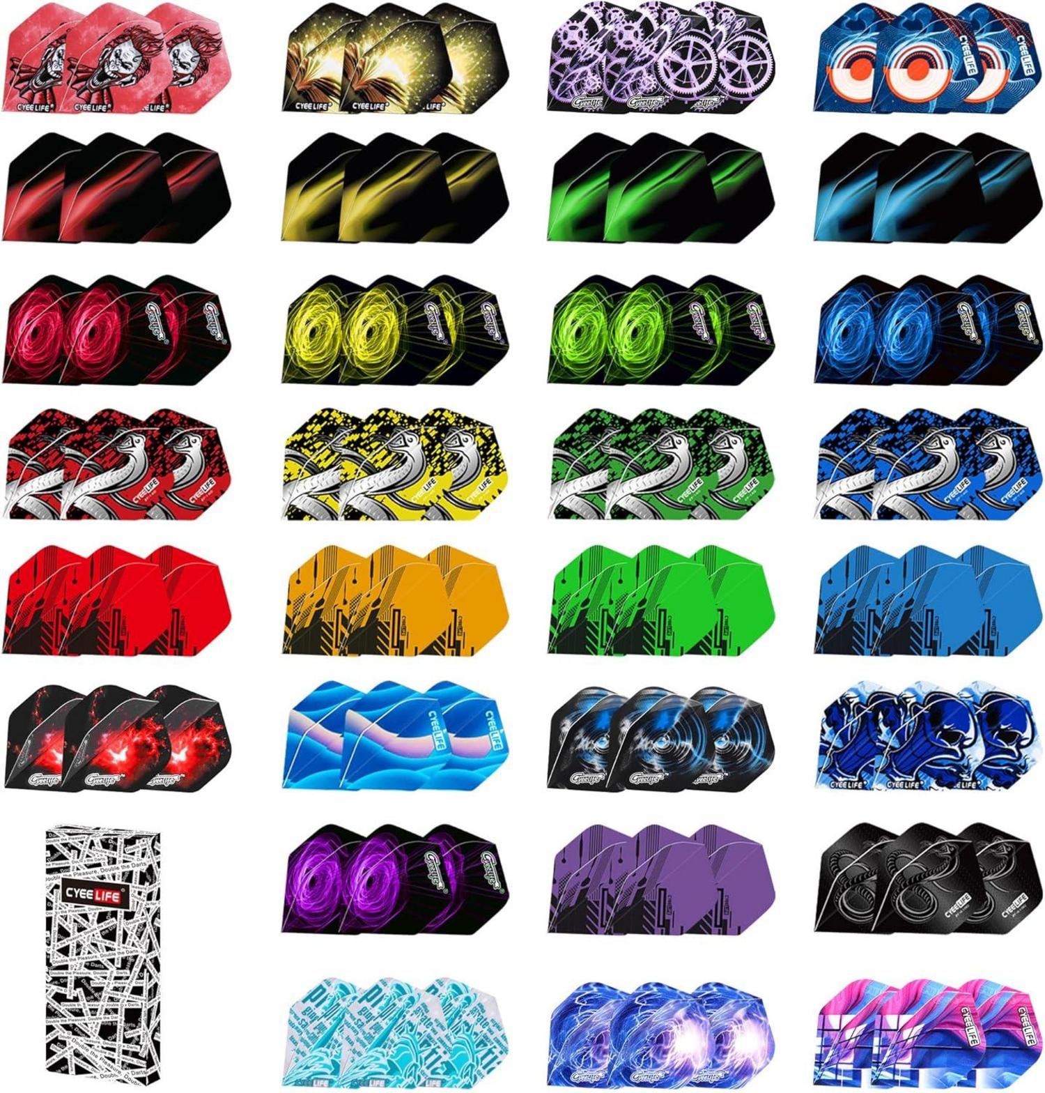 Dart Flights Set 90 Stück PET Standard Zubehör - CyeeLife