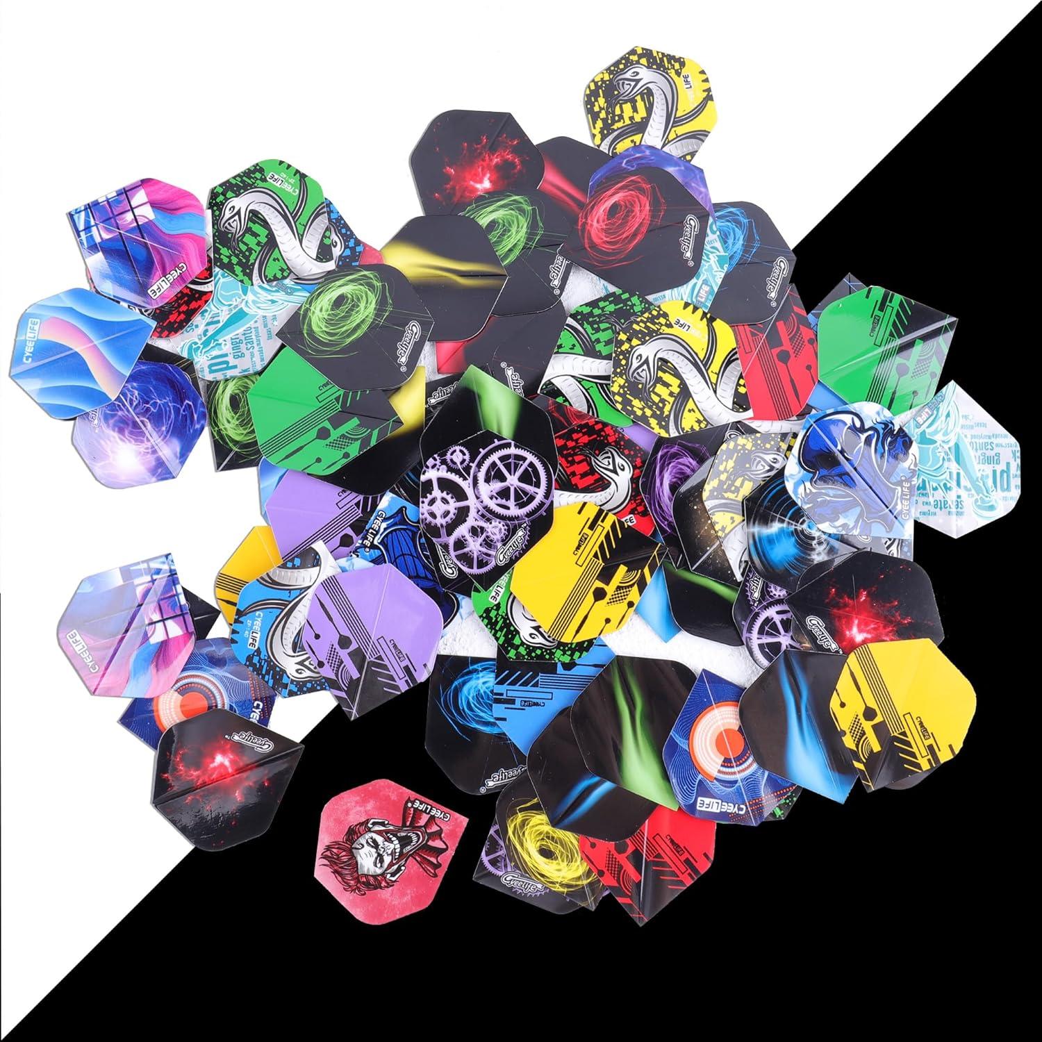 Dart Flights 90x PET Standard Zubehör für Soft & Steel Tip Darts