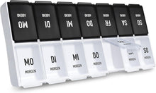 Tablettenbox 7 Tage Morgens+Abends Separat Grosse Fächer