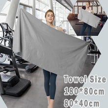Schnelltrocknendes Mikrofaser Strandhandtuch Set Grau