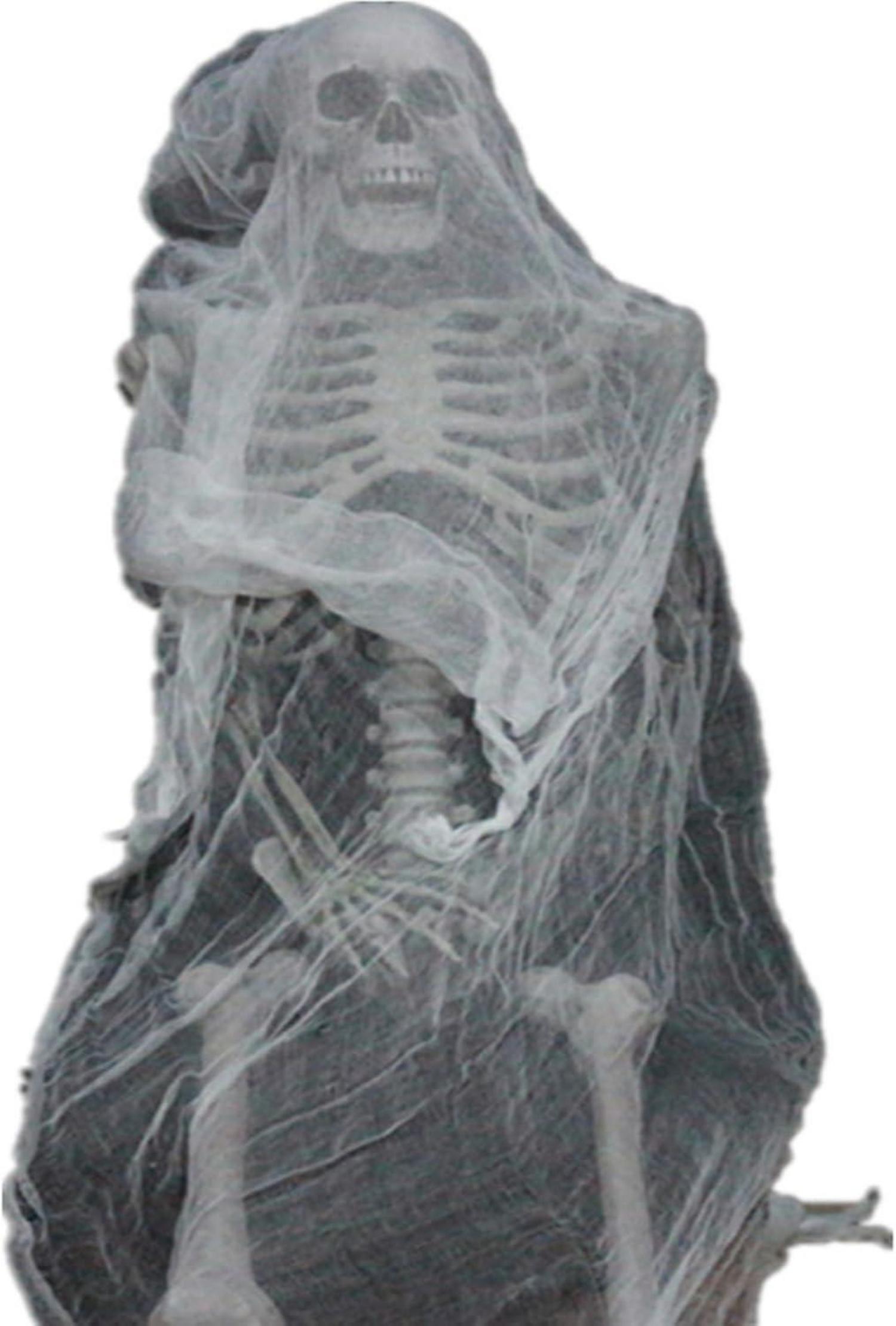 Halloween Deko Schwarze Gaze Gruseliges Tuch 215x800 cm