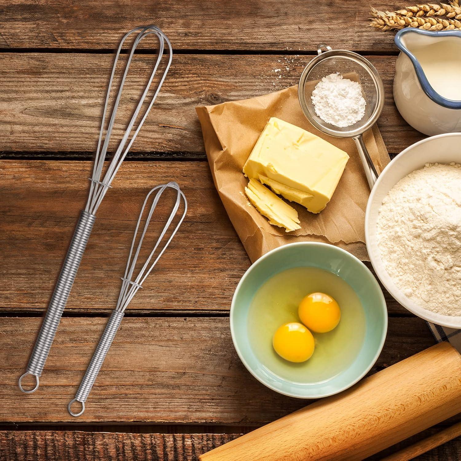 Schneebesen Set Klein Rührbesen Ballonschneebesen Mini Quirl Edelstahl 13cm 18cm