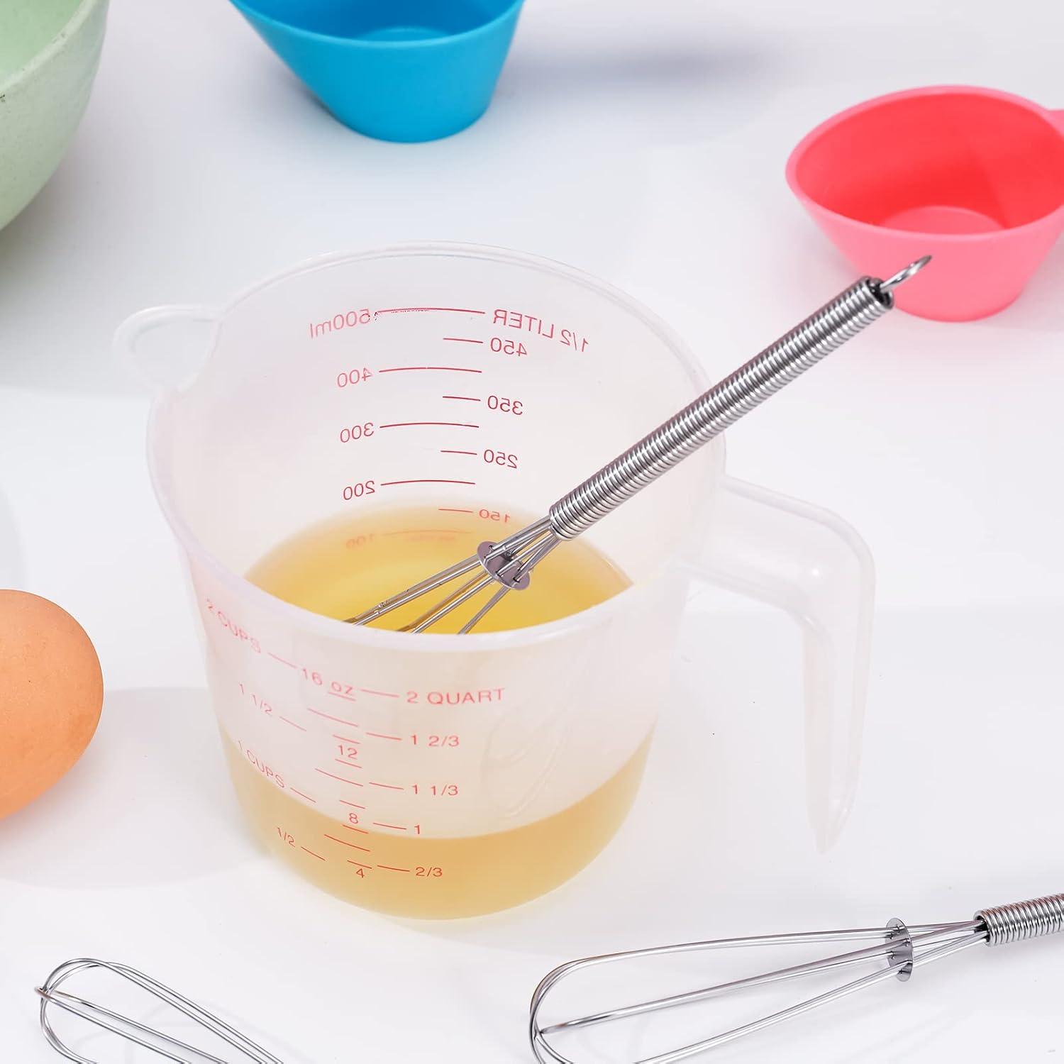 Schneebesen Set Klein Rührbesen Ballonschneebesen Mini Quirl Edelstahl 13cm 18cm