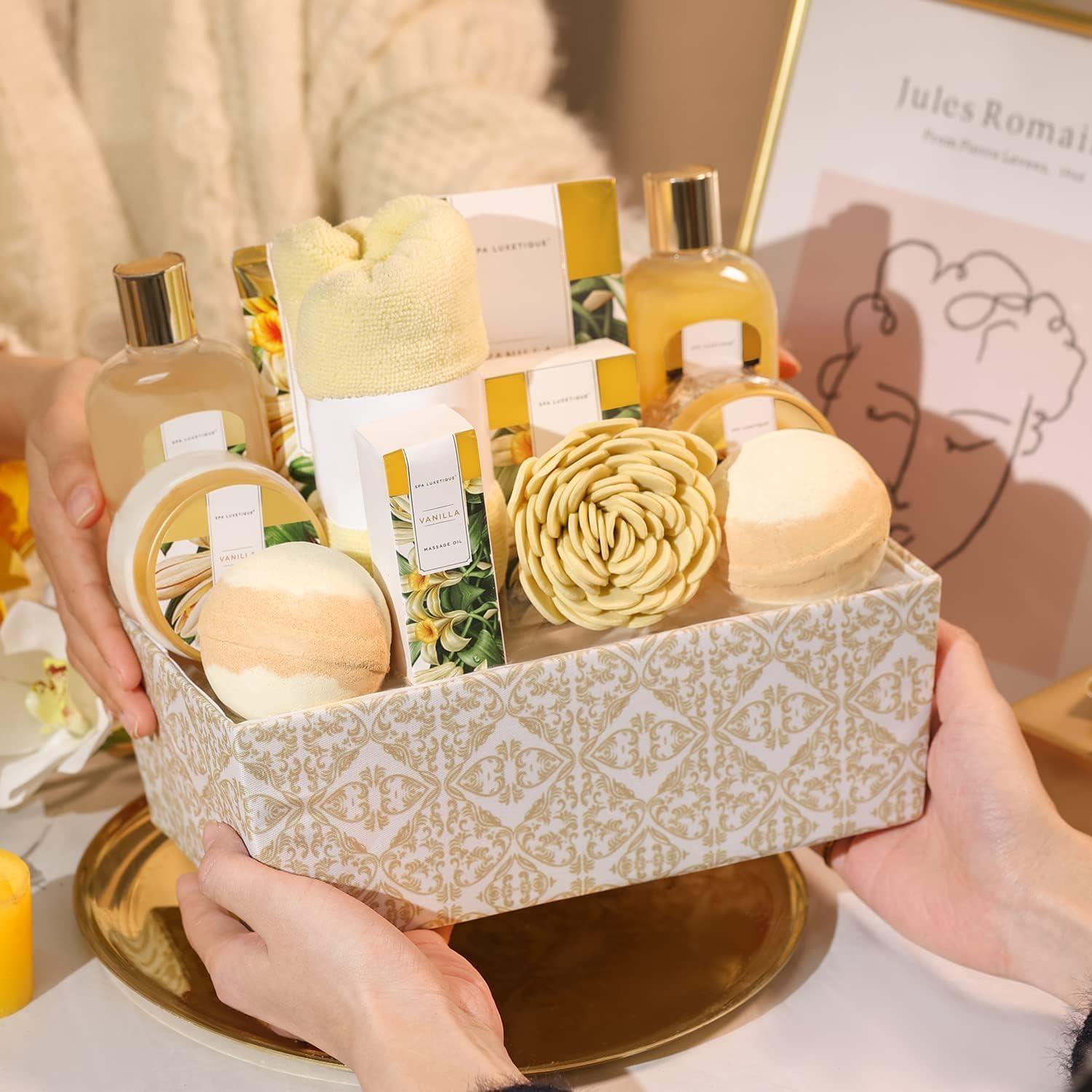 SPA LUXETIQUE 12tlg. Geschenkset Vanilleduft Badesalz Badebomben